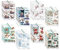 Katy Sue Christmas Selection Die-Cut Decoupage Pack. 24 Pre-Cut Festive Die Cut Decoupage Paper Sheets for Your Christmas Card Making Supplies Featuring 8 Different Designs