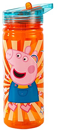 Peppa Pig 580ml Water Bottle for Kids, School Drinks Bottle Made of Durable Tritan BPA Free