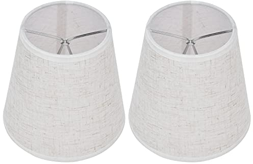 Hyuduo Lampenschirm, Fass Stoff, E14 Schraube Kerzenständer Lampe Kronleuchter, 3,6x5,6x5,1 Zoll (PT09)