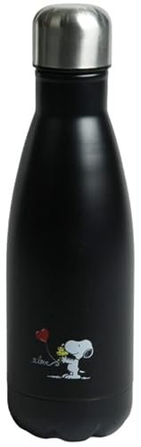 Capelli New York Peanuts Trinkflasche Snoopy hugs Woodstock 350 ml (Black Combo)