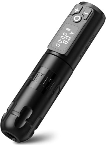Ambition Soldier Drahtlose Tattoo Maschine Tätowiermaschine Pen, Rotary Tätowiergerät mit 4,0mm Hub, 2400mAh Akku & Coreless Motor für Profis