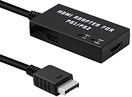 Mcbazel PS1/PS2 HDMI Adapter Unterstützung 4:3/16:9 Bildschirmverhältnis 480p/720p HDMI Konverter für PS1/PS2