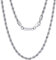 VEXXS Rope Chain, 18K Real Gold Plated Rope Necklace Mens Gold Chain, Durable No Color Fading 3mm 5mm Miami Cuban Link Chain Men’s Necklace 46-66cm