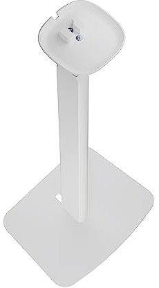 PureMounts® Soporte de Altavoz Ajustable en Altura para SONOS One®, SONOS One SL®, Capacidad de Carga 3 kg, Distancia a la Pared 25 cm, Acero y Aluminio, Blanco