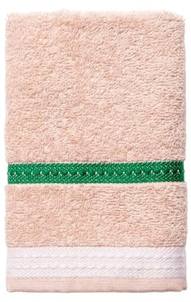 UNITED COLORS OF BENETTON. - Toalla de tocador 30x50cm 450GSM 100% Algodón Beige con Rayas