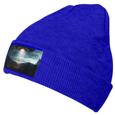 UFO in der Nacht unisex trendige erwachsene Wollkappe, lässige Hut für Sport und im Freien, Ufo in der Nacht1, eine Größe, Ufo in der Nacht1, one size, Night Ufo 1, Einheitsgr��e