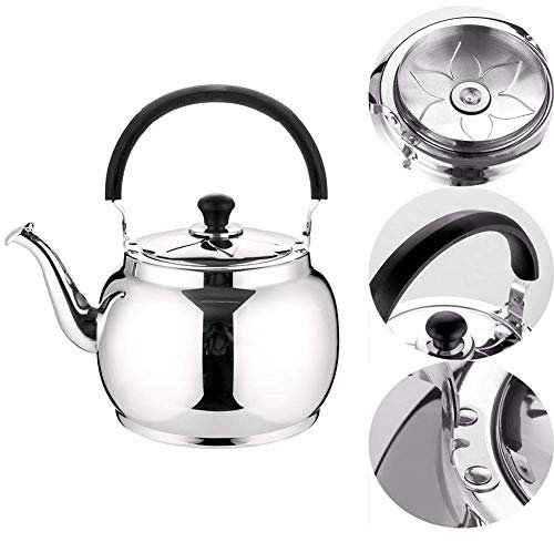 Tetera Tetera-5L / 6L Estufa Tetera for acampar Tetera de inducción Tetera de gran capacidad Calentamiento rápido con mango resistente al calor for cafetería de oficina en casa, 5L ( Tamaño : 5L ) ( C