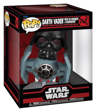Funko Pop! Rides Deluxe: Star Wars Darkside - TIE Advanced X1 mit Darth Vader - Vinyl-Sammelfigur - Geschenkidee - Offizielle Handelswaren - Spielzeug Für Kinder und Erwachsene - Movies Fans