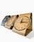 ME YZ STORE the future is now Elegante Tischuhr Vol. 2 aus Holz | Stummes Uhrwerk | Neuheit | Blickfang | Geschenkidee | Modern | Deko | Zeiger in Gold Silber Schwarz (Schwarz)