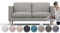 comfortly Bezug für Karlstad 2-Sitzer-Sofa, Ersatz-Schonbezug, strapazierfähig, 7-teilig, Haustier- und schmutzabweisend, strapazierfähiges Nano-Tech-Gewebe, leicht zu reinigen und zu ersetzen