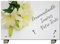 PHENIX | Plaque Funéraire Fleur, Plaque Funéraire Lys Personnalisable en Pierre (39x26 cm) - Plaque mortuaire - Texte 100% Personnalisable - Résistante aux Intempéries - Fleur de Lys Blanc