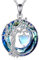 POPLYKE Lebensbaum Geburtstein kette für Damen 925 Sterling Silber Baum des Lebens Schmuck Mondstein Anhänger Juni Geburtstein Edelstein mit Kristall Weihnachten Geschenke für Mutter Ehefrau
