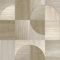 Sublime Papier peint intissé Cercles de bois 1005 x 52cm Crème | Revêtement Mural, Tapisserie | Ambiance Facile à poser et à enlever