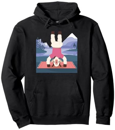 Ziege Yoga Spielzeug Ziege Stofftier Plüsch Ziege Yoga Party Spiel Pullover Hoodie