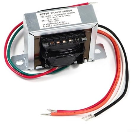 Trasformatore di controllo efficiente 40VA per vari modelli, supporta tensioni primarie di 120/208/240V e uscite a 24V