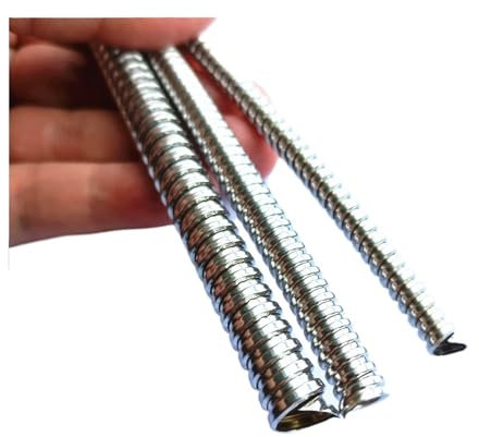 SQING 1/2/3 Meter 4/6/8/10/12/15/20 mm 304 Edelstahl-Wellrohr, Drahtleitung, Kabelkanal, Schutzschlauch(2meters,6x8mm)