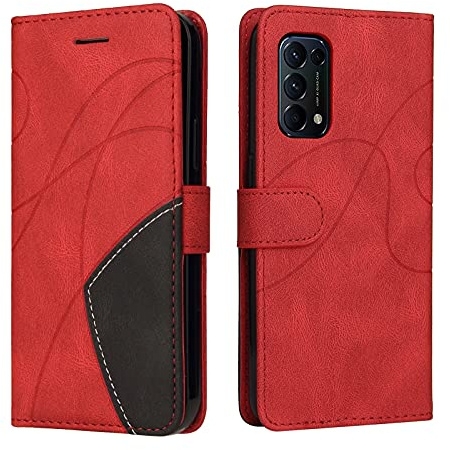 XINNI Handyhülle für Oppo Find X3 Lite Hülle | PU/TPU Retro Klappetui Stoßfeste Schutzhülle Flip Magnetisch Telefonhülle