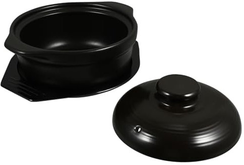 PRETYZOOM Einfacher Kochtopf Für Zu Hause Keramik-schmortopf Mit Deckel Energiekonzentrierender Boden Für Effizientes Kochen