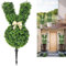 Künstlicher Buchsbaum Hase Gartenstecker, Hasen Topiary 3D, Hasenfigur In GrüN Osterhasenbaum FüR Die Dekoration Der Bunny FormschnittbäUme Mit Erdspieß FüR DraußEn,Gartendekoration, Ostern Deko(55cm)