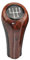 WEFOLCC Für B&MW 1er 3er 5er 6er E30 E32 E34 E36 E38 E39 E46 E53 E60 E63 E83 E84 E90 E91 X1 X3 X5 5-/6-Gang-Schaltgetriebe Schaltknäufe(WoodGrain,5 speed)
