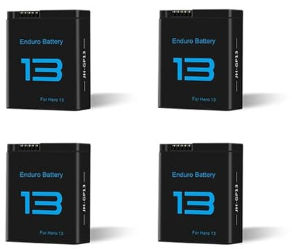 Batteria Al Litio: Batteria For GoPro Hero13 Nera 2100 MAh, Compatibile Con GoPro Hero 13, Batterie, Accessori For Fotocamere Sportive(4Battery)