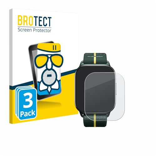 BROTECT Schutzglas für Motorola Moto watch fit | 3 Stück Entspiegelnder Displayschutz Made in Germany Schutzfolie Matt Kratzfest 9H Anti-Fingerprint Einfache Montage