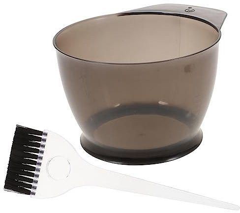 BATHVEVE 2piezas Tintes Cabello Cubeta y Pincel Profesional Kit De Coloración Fácil