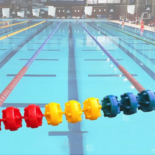 Cuerda de seguridad ajustable para piscina con flotadores, separadores hexagonales para piscinas residenciales y comerciales, fácil instalación, líneas de carril de piscina de 79 pies