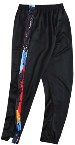 Pamqsen Reha Hose Herren Herren Seitlich Zu öFfnen Baggy Trainingshose Mit Seitlichem Und Knopfleiste Am Bein Weites Bein Schnellfickerhose Sporthose Freizeithose Breite Jogginghose