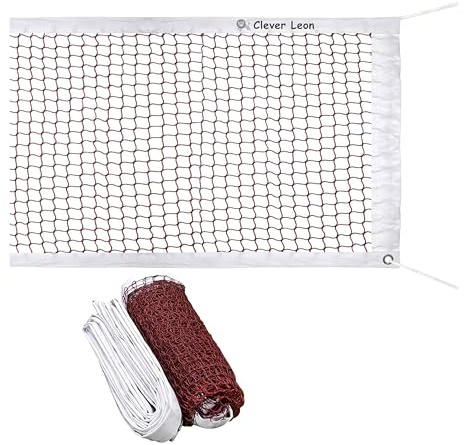 Clever Leon Badminton Netz Set - Tennis - Beachvolleyball Volleyball Feldlinien 6x12 m Professionelle Spielfeldmarkierung