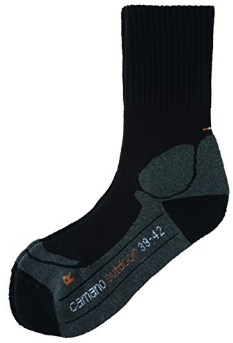 Camano unisex Outdoor Socken 3er Pack, Größe:39-42;Farbe:Black (05)