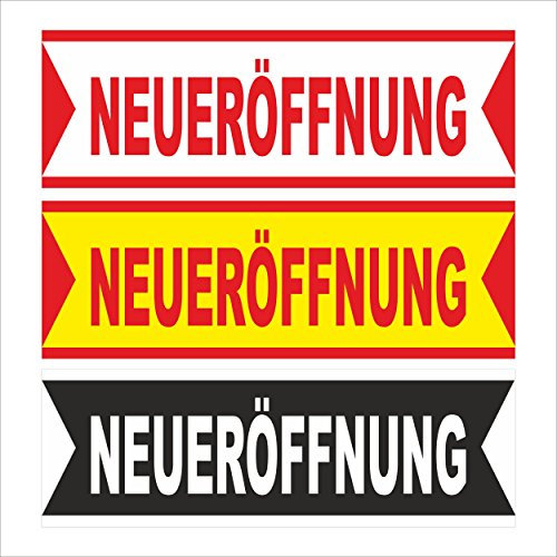 Neueröffnung – freie Farbwahl – 250x70cm - stabile 520g PVC Werbe-plane – in 3 Größen (150x50cm, 250x70cm, 300x100cm) verfügbar – P00002-015-2500x700