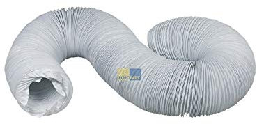 LUTH Premium Profi Parts - Tubo de salida de aire universal (sistema redondo de 100, 10 m, para secadora), color blanco