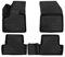 Element Passgenaue Premium 3D Gummimatten Fussmatten Designed für Peugeot 3008, Mk2, 2016-2024, automatisches Getriebe, 4 TLG, Schwarz