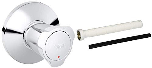 GROHE Costa |Sicherungstechnik - UP-Ventil Oberbau | Markierung: Rot, chrom | 19855001 & Zubehör - Verlängerungs-Set 200 mm 45203000