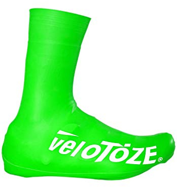 veloToze – Couvre-chaussures hauts 2.0, pour une utilisation avec des chaussures de vélo de route, vert (Vert.), Small