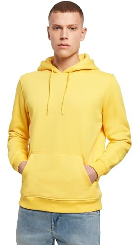 Build Your Brand Herren Kapuzenpullover Heavy Hoody, lässiger Hoodie für Männer, S, Taxi Yellow