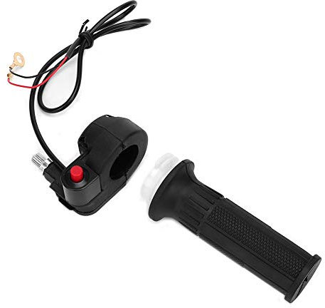 Aramox Right Side Throttle Handle Grip Fit For Mini Moto Dirt Bike Handlebar, Throttle Grips with Stop Switch