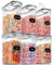 PRAKI Large Dry Food Storage Containers with Lids, 6PCS Airtight Cereal Containers Storage Set, Leak-proof Canister Set for Kitchen Pantry Organization with 20 Labels & Marker (4L Black)