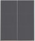 Rauch Möbel Santiago Schrank Schwebetürenschrank, Grau metallic, Schwarz, 2-türig, inkl. Zubehörpaket Classic, 4 Einlegeböden, 2 Kleiderstangen, 1 Hakenleiste, BxHxT 175x210x59 cm