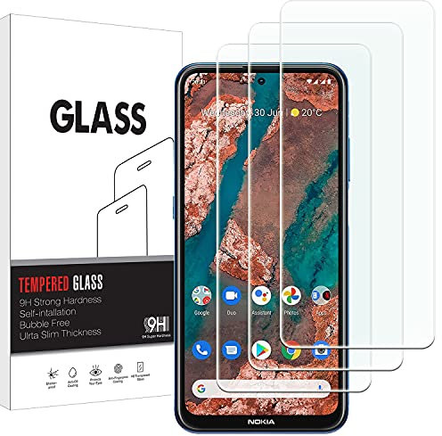 KELOLIN [3 Stück] Panzer Schutz Glas Schutzfolie für Nokia X20, 9H Härte, Anti-Kratzen, Anti-Bläschen, HD-Klar Bildschirm Schutzfolie Kompatibel mit Nokia X20