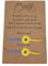 Dkings Ukrain Armband - Sonnenblume Blau und Gelb Wachsfaden gewebtes Freundschaftsarmband Ukrainisches Armband Unity Hope Freundschaftsarmband (2 Pack)
