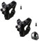 SRIKEKL (2 Sets Pack) Motorbike Helmet Camera Chin Strap, Motorcycle Helmet Chin Mount Holder for GoPro Hero 11/10/9/8/7/6/5/, Session, SJCAM, AKASO, Campark, YI Action Camera Helmet Mount Curved