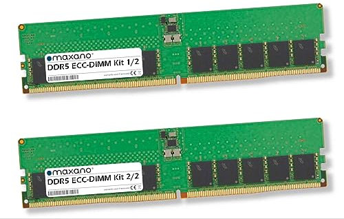 Maxano Memorycity Lot de 2 barrettes de mémoire RAM compatibles avec Dell Precision Tower 3460 SFF DDR5 5600 MHz ECC-DIMM 32 Go