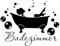 tradercat Wandaufkleber Wandtattoo Badezimmer Bad WC - 27x21cm - Sticker für Badezimmer, Toilette, Küche, WC, etc. – mit Anleitung