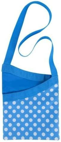 TRTO 33x27cm Peg Bag Over The Shoulder Polka Dot Blue Laundry Holder