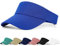 FCHUI Sun Visor Cap - Women Ponytail Baseball Cap for Women and Ladies, Long Peak Thicker Sweatband Adjustable Hat for Golf Cycling Fishing Tennis Running Jogging Visor Hats for Men (Blue)