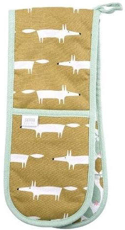Scion by Dexam Mr Fox Double Oven Gloves - Ochre