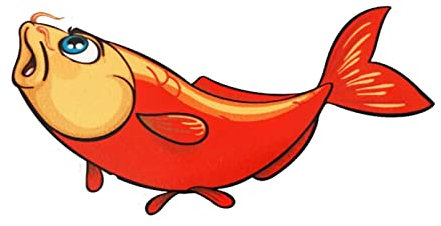 MACMRD Auto Aufkleber 15,5 cm X 7,3 cm, Schöner Roter Fröhlicher Koi-Fisch-Stiker-Aufkleber Aus PVC