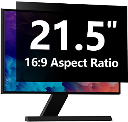 Computer Privacy Screen Protector 21.5 Inch with Hp Dell Acer Asus Samsung LG and More, Removable Security Shield Filter for 16:9 Aspect Ratio Monitor Like ViewSonic Sceptre AOC Koorui BenQ and More